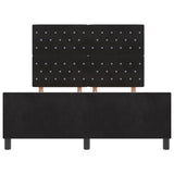 ZNTS Bed Frame Black 140x190 cm Velvet 3344875