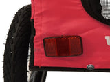 Pet Bike Trailer Red and Black Oxford Fabric and Iron 93936