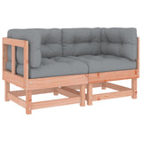Corner Sofas with Cushions 2 pcs Solid Wood Douglas 825455
