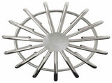 Gutter Leaf Guard 8 pcs Silver 110 mm Stainless Steel 42019389