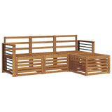 Sofa Sets 4 pcs Natural Solid Acacia Wood 3374619