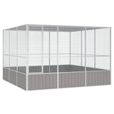 ZNTS Bird Cage Grey 302.5x324.5x211.5 cm Galvanised Steel 171553