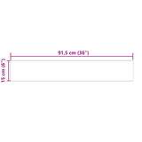 Self-adhesive Flooring Plank 32 pcs Multicolour 4.46 m PVC 42046307