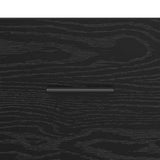 Bedside Cabinet Black Oak 35 x 60 x 50 cm Engineered Wood 881089