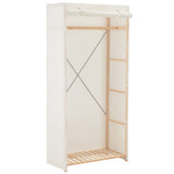 248192 Wardrobe White 79x40x170 cm Fabric