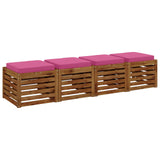 4-Piece Seat Cushions VUGHT 4 pcs 100% Polyester Pink 946291