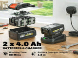 18V 8" Cordless Pole Chainsaw, 1.94m/2.56m Electric Chainsaw with 2 x 4.0Ah Batteries, Charger, Auto T3398P552553