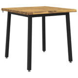 60 x 55 x 75 cm Solid Acacia Wood White and Black Rectangular 937465