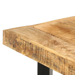 ZNTS Bar Table 150x70x107 cm Rough Mango Wood 286612