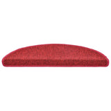 Stair Mats 20 pcs 56x17x3 cm Red Half Round 3365786