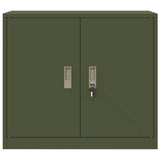 Storage Cabinet Olive Green 80 x 40 x 70 cm Steel 891680