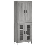 Highboard Grey Sonoma 69.5x34x180 cm Engineered Wood 3199631