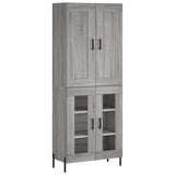 Highboard Grey Sonoma 69.5x34x180 cm Engineered Wood 3199631