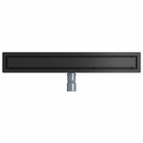Shower Drain 2-in-1 with 360&deg Siphon Black 70 cm 42015969