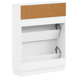 Shoe Cabinet HOORN 78 x 24 x 100 cm Engineered Wood White 897315