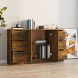 Sideboards 3 pcs Smoked Oak Engineered Wood 3115841