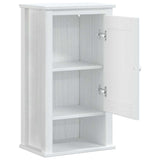 Bathroom Wall Cabinet BERG White 40x27x71.5 cm Solid Wood Pine 358548