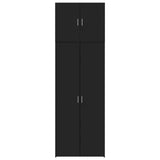 Highboard Black 80x42.5x249 cm Engineered Wood 3281365