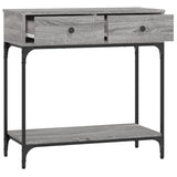 Console Table Grey Sonoma 75x34.5x75 cm Engineered Wood 833401