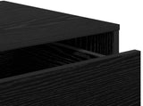 Drawer Cabinet Black Oak 41 x 40 x 58 cm Engineered Wood 8003739