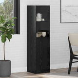 Highboard Black Oak 35 x 37 x 142 cm Engineered Wood 882906