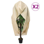 ZNTS Plant Fleece Covers with Zip 2 pcs 70 g/m² 3.14x2.5 m 3203532