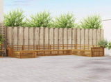 Outdoor Sofa Set 8 pcs Natural 3373934