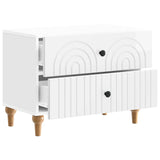 Bedside Cabinet with Drawer High Gloss White 62 x 34.5 x 48 cm 894089