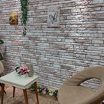 3D Wall Panels with Dark Grey Brick Design 10 pcs EPS 149584
