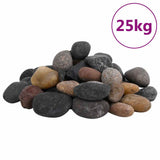 Polished Pebbles 25 kg Mixed Colour 5-8 cm 3217197
