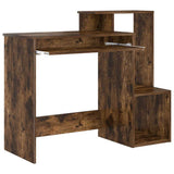 Desk with Drawer Smoked Oak 106 x 41 x 88.5 cm Engineered Wood 869470