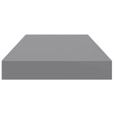 Floating Wall Shelves 4 pcs Grey 50x23.5x3.8 cm MDF 323852