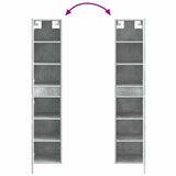 Bathroom Furniture Set 3 pcs Concrete Grey 33 x 34.5 x 160 cm 3406046
