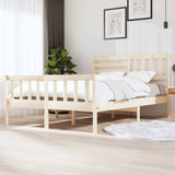 3101153 Bed Frame without Mattress Solid Wood 140x200 cm