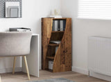 Corner Cabinet Old Wood 32x32x102cm Engineered Wood 889863
