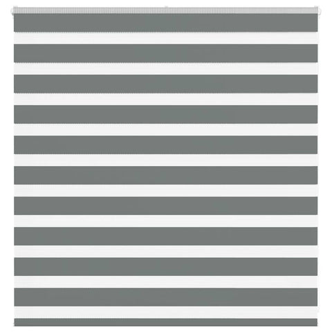 ZNTS Zebra Blind Dark Grey 145x100 cm Fabric Width 140.9 cm Polyester 4014114