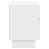 TV Cabinet High Gloss White 99 x 34.5 x 50 cm Engineered Wood 894029