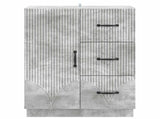 Sideboard Concrete Grey 66 x 34.5 x 87 cm Engineered Wood 895318
