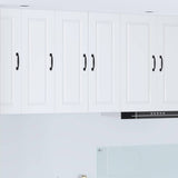 Wall Cabinet PORTO 2 pcs White 30 x 31 x 80 cm Engineered Wood 885356