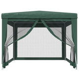 Party Tent with 4 Mesh Sidewalls Green 3x4 m HDPE 319233