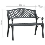 Garden Bench Black Cast aluminium, cast iron Medium Durable 317748