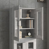 Hanging Wall Cabinet Grey Sonoma 69.5x34x90 cm 817391