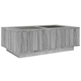 Coffee Table with Infinity LED Grey Sonoma 116x69x40 cm 3284061
