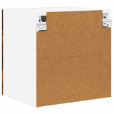 Wall Glass Cabinet PORTO 2 pcs Smoked Oak 40 x 31 x 40 cm 885196
