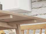 Solid Wood Folding Dining Table, Drop Leaf Table for 2-4 People, Rectangle Kitchen Table for Small T3398P342964