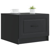 Coffee Table with Drawer Black 49 x 50 x 37 cm Engineered Wood 895886