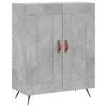 Highboard Concrete Grey 69.5x34x180 cm Engineered Wood 3199661
