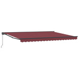Manual Retractable Awning Burgundy 5 x 3.5 m 3420482