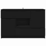 Sideboard with Drawer Black 100 x 30 x 65.6 Engineered Wood 888788