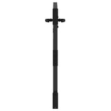 Garden Gate with Lock Black 85 x 100 cm Powder-coated steel 42015879